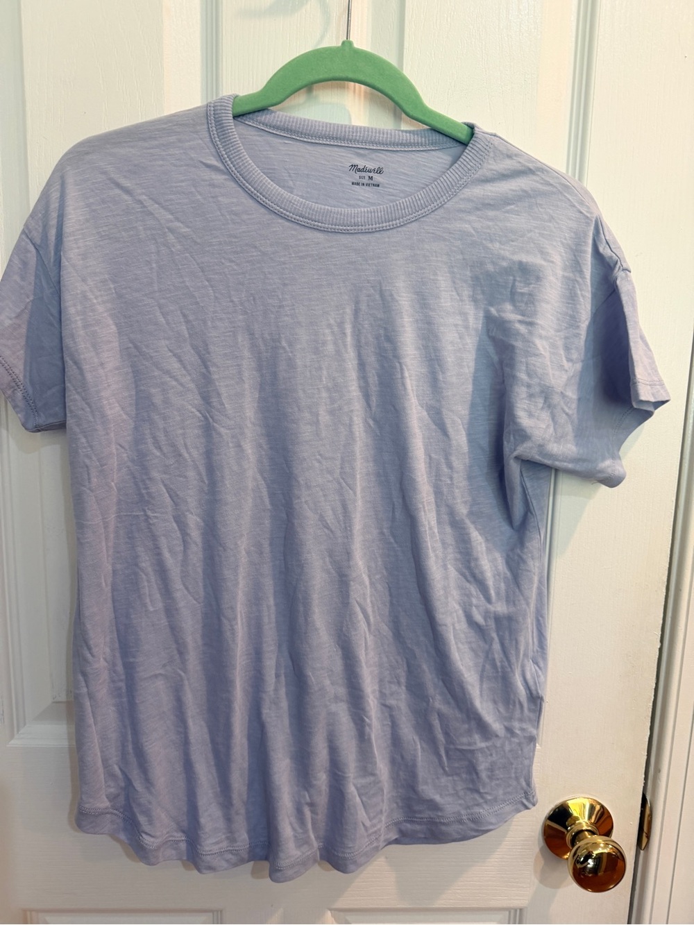 Madewell Women’s Light Blue Crew Neck T-Shirt Size Small